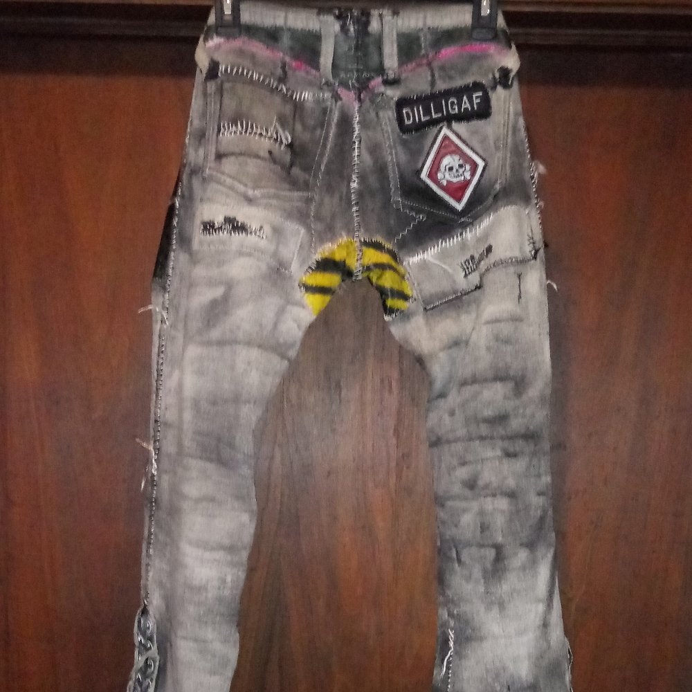 (Kat Von D's)Agatha Blois/NYC Custom Leather Pants - Picture 4 of 10